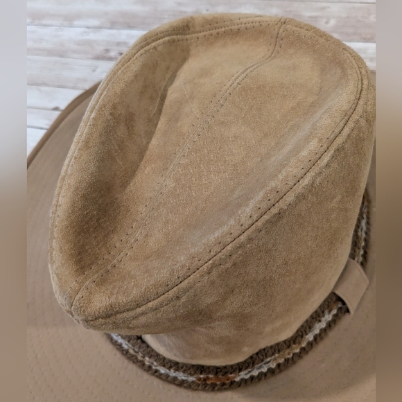 Vintage Larry Mahan Hat Collection Suede Leather Resistol Product 7 1/4 main image 5